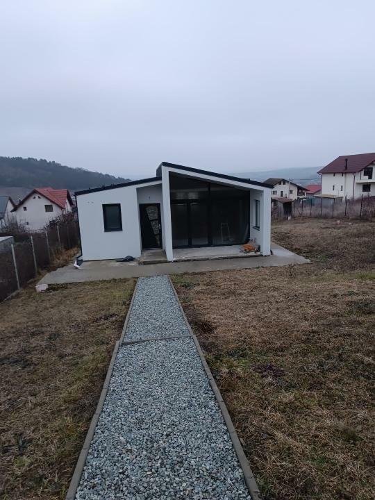 Casa moderna pe structură metalică cu 1000mp de teren 