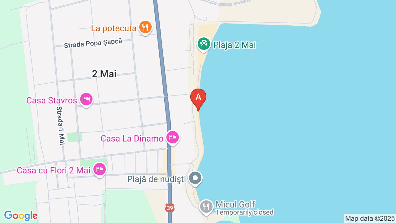 Complex Turistic cu vedere frontala pe mare